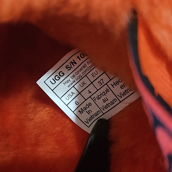 RESERVED JK NWT UGG Plush Fluff Yeah Platform/Slingback Sandles Tangerine Orange - Picture 10 of 12